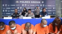 9 Orang Tersangka Narkoba Berhasil di Tangkap Polres Gresik , 613 . 161 Gram Sabu dan 171 Butir Inex Diamankan