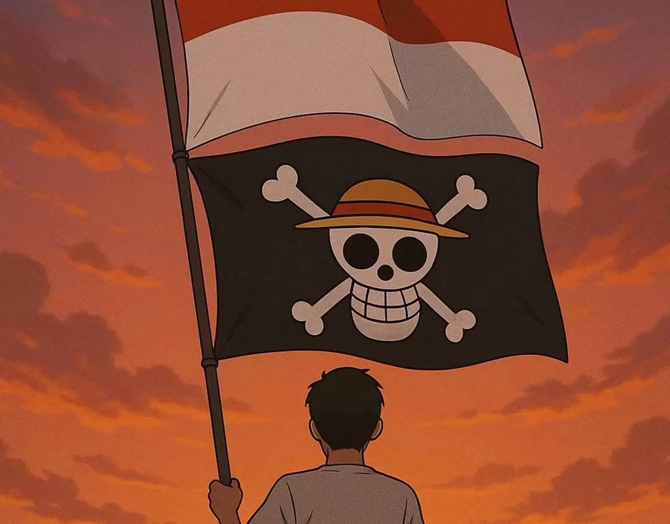 Fenomena viral Pengibaran Bendera One Piece makin marak