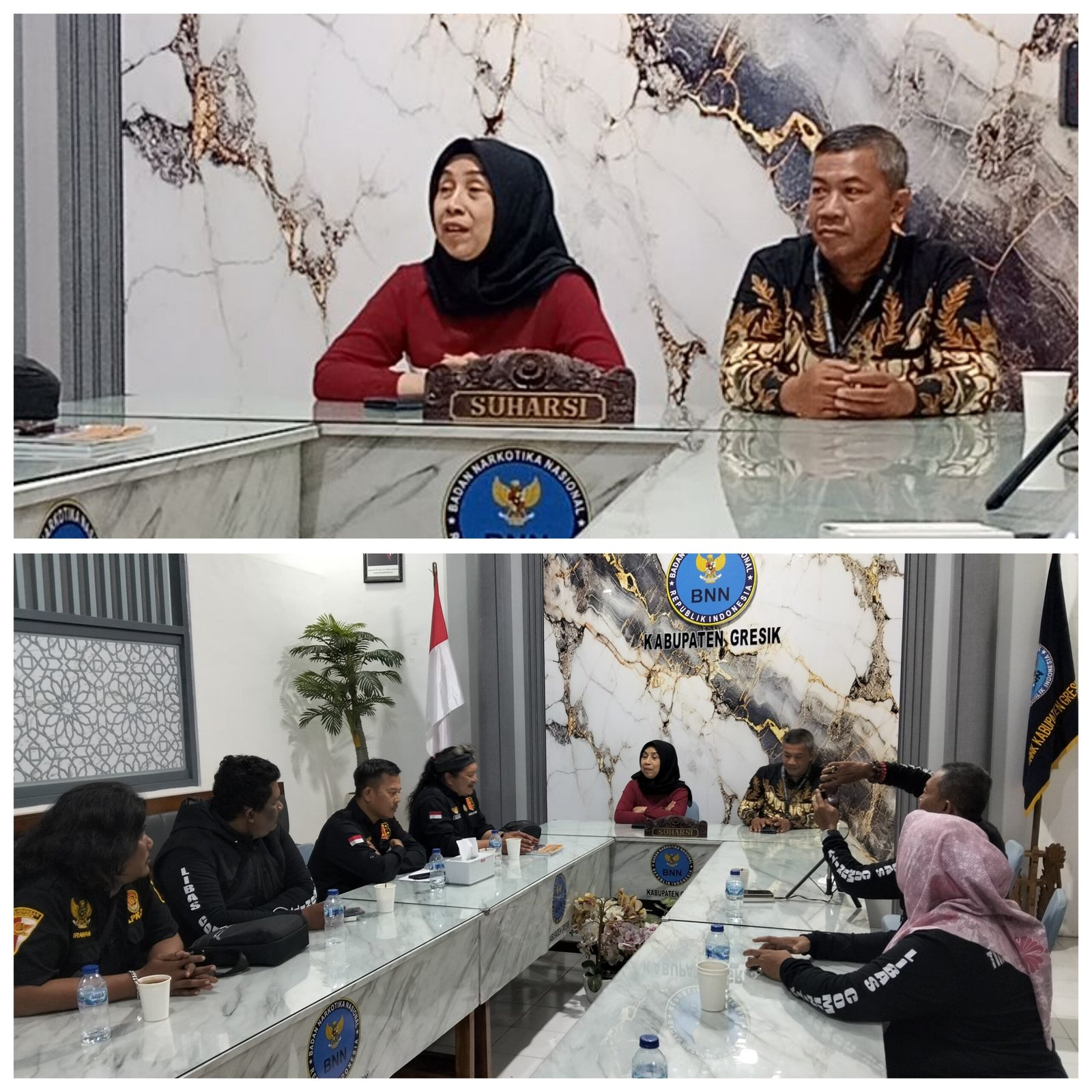 LPK-RI Kabupaten Gresik Gelar Audiensi Bersama BNNK Menuju Gresik Bersinar Bersih Narkoba