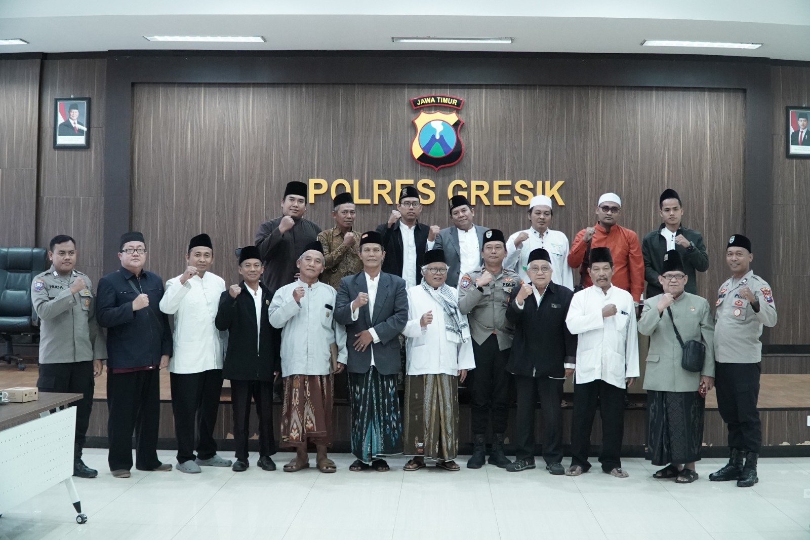 Polres Gresik Gelar Anev Da’i Kamtibmas, Fokus Penguatan Wawasan Kebangsaan Jelang Nataru