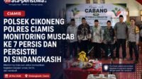 Polsek Cikoneng Polres Ciamis Monitoring Muscab ke 7 Persis dan Persistri di Sindangkasih