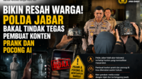 Bikin Resah Warga! Polda Jabar Bakal Tindak Tegas Pembuat Konten Prank dan Pocong AI