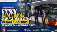 Cipkon Kamtibmas, Samapta Polres Ciamis Patroli Dialogis ke Kantor Pajak Pratama Ciamis