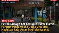 Patroli Dialogis Sat Samapta Polres Ciamis Perkuat Pengamanan Objek Vital dan Hadirkan Rasa Aman bagi Masyarakat