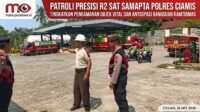 Patroli Presisi R2 Sat Samapta Polres Ciamis Tingkatkan Pengamanan Objek Vital dan Antisipasi Gangguan Kamtibmas