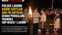 Polsek Lakbok Hadiri Sertijab dan Pelantikan Dewan Penggalang Pramuka SMP Negeri 1 Lakbok
