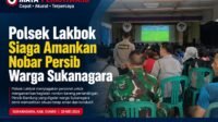 Polsek Lakbok Siaga Amankan Nobar Persib Warga Sukanagara
