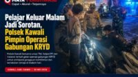 Pelajar Keluar Malam Jadi Sorotan, Polsek Kawali Pimpin Operasi Gabungan KRYD
