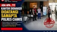 Ada Apa...?!!! Kantor Disnaker Didatangi Samapta Polres Ciamis