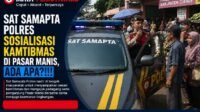 Sat Samapta Polres Ciamis Sosialisasi Kamtibmas di Pasar Manis, Ada Apa?!!!