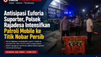 Antisipasi Euforia Suporter, Polsek Rajadesa Intensifkan Patroli Mobile ke Titik Nobar Persib