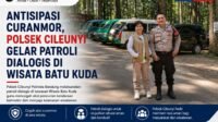 Antisipasi Curanmor, Polsek Cileunyi Gelar Patroli Dialogis di Wisata Batu Kuda