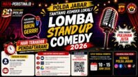 Hari Terakhir Pendaftaran! Polda Jabar Gelar Kompetisi Stand Up Comedy 2026
