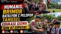 Humanis, Brimob Batalyon C Pelopor Tangsel Edukasi Siswa SDN 07 Ciputat