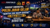 Pererat Sinergitas, Polda Jabar Gelar “Nonton dan Ngopi Bareng” Piala Dunia Bersama Bobotoh