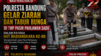 Polresta Bandung Gelar Ziarah dan Tabur Bunga di TMP Pasir Pahlawan Sadu dalam Rangka HUT Bhayangkara Ke-80