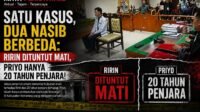 Satu Kasus, Dua Nasib Berbeda Ririn Dituntut Mati, Priyo Hanya 20 Tahun Penjara!