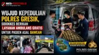 Wujud Kepedulian Polres Gresik, Sidokkes Berikan Layanan Ambulans Gratis untuk Pasien Asal Bawean
