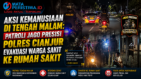 Aksi Kemanusiaan di Tengah Malam Patroli Jago Presisi Polres Cianjur Evakuasi Warga Sakit ke Rumah Sakit