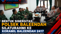 Bentuk Sinergitas, Polsek Baleendah Silaturahmi ke Koramil Baleendah 2417