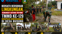 Bersatu Bersihkan Lingkungan, Semangat Gotong Royong TMMD Ke-129 Hidupkan Kebersamaan di Desa Busung