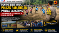 Dukung Bibit Muda, Polsek Pamarican Pantau Langsung Turnamen Sepak Bola SSB U-10U-12