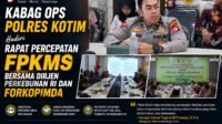 Kabag Ops Polres Kotim Hadiri Rapat Percepatan FPKMS Bersama Dirjen Perkebunan RI dan Forkopimda