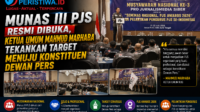Munas III PJS Resmi Dibuka, Ketua Umum Mahmud Marhaba Tekankan Target Menuju Konstituen Dewan Pers