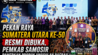 Pekan Raya Sumatera Utara ke-50 Resmi Dibuka, Pemkab Samosir Pamerkan Produk Unggulan Daerah