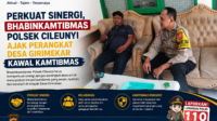 Perkuat Sinergi, Bhabinkamtibmas Polsek Cileunyi Ajak Perangkat Desa Girimekar Kawal Kamtibmas