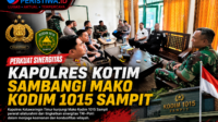 Perkuat Sinergitas, Kapolres Kotim Sambangi Mako Kodim 1015 Sampit
