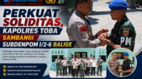 Perkuat Soliditas, Kapolres Toba Sambangi Subdenpom I2-6 Balige