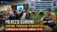 Polresta Bandung Dukung Program Pemerintah Kembangkan Budidaya Bawang Putih