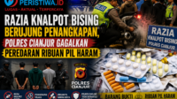 Razia Knalpot Bising Berujung Penangkapan, Polres Cianjur Gagalkan Peredaran Ribuan Pil Haram