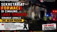 Sekretariat FORWACI di Cimaung Ludes Terbakar, Semangat Jurnalis Tak Akan Padam