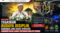 Tegaskan Budaya Disiplin, Gubernur Jawa Barat Apresiasi Langkah Polda Jabar Tertibkan Knalpot Brong