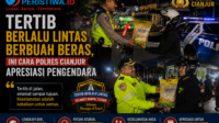 Tertib Berlalu Lintas Berbuah Beras, Ini Cara Polres Cianjur Apresiasi Pengendara