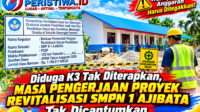 Diduga K3 Tak Diterapkan, Masa Pengerjaan Proyek Revitalisasi SMPN 1 Ajibata Tak Dicantumkan