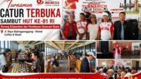 Sambut HUT ke-81 RI, Pengusaha Muda H. Mat Yasin Gelar Turnamen Catur Terbuka di Balongpanggang