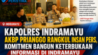Kapolres Indramayu AKBP Prianggo Rangkul Insan Pers, Komitmen Bangun Keterbukaan Informasi di Indramayu