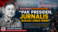 Ketua Umum PJI Hartanto Boechori Pak Presiden, Jurnalis Bukan Londo Ireng