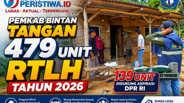 Pemkab Bintan Tangan 479 Unit RTLH Tahun 2026, 139 Unit Didukung Aspirasi DPR RI
