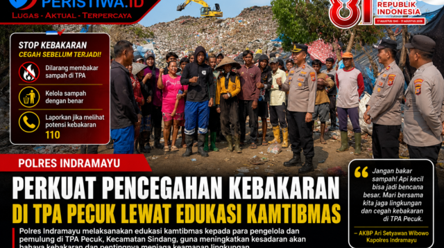 Polres Indramayu Perkuat Pencegahan Kebakaran di TPA Pecuk Lewat Edukasi Kamtibmas