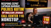 Polres Kotim Optimalkan Layanan Call Center 110 Nonstop