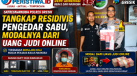 Satresnarkoba Polres Gresik Tangkap Residivis Pengedar Sabu, Modalnya dari Uang Judi Online