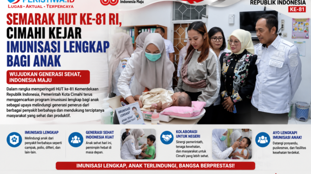 Semarak HUT Ke-81 RI, Cimahi Kejar Imunisasi Lengkap Bagi Anak