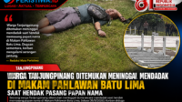 Warga Tanjungpinang Ditemukan Meninggal Mendadak di Makam Pahlawan Batu Lima Saat Hendak Pasang Papan Nama
