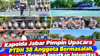 Kapolda Jabar Pimpin Upacara PTDH 38 Anggota Bermasalah, Dansat Brimob Ingatkan Integritas
