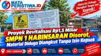 Proyek Revitalisasi Rp1,5 Miliar SMPN 1 Habinsaran Disorot, Material Diduga Diangkut Tanpa Izin Kepsek