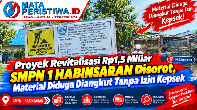 Proyek Revitalisasi Rp1,5 Miliar SMPN 1 Habinsaran Disorot, Material Diduga Diangkut Tanpa Izin Kepsek